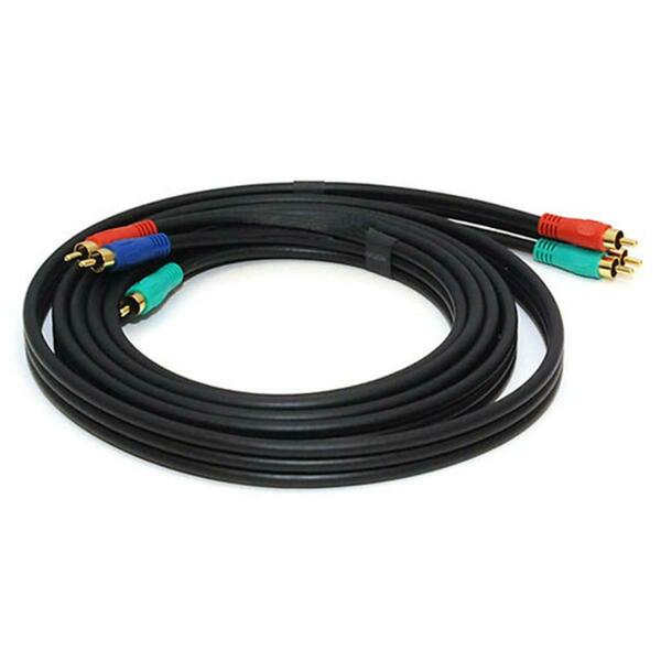 Cmple Component Video Cable 3-RCA Gold HDTV RGB YPbPr- 6 FT 318-N